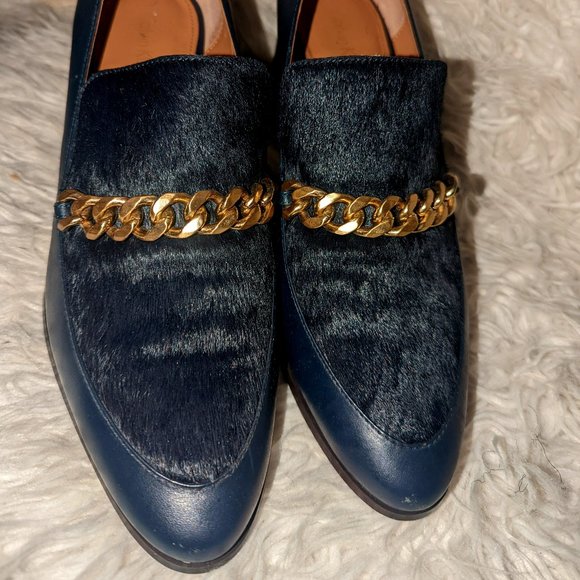 Calvin Klein Gold Chain Loafers - Picture 1 of 6